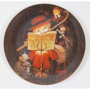 1981 Schmid Juan Ferrandiz "The Flutist" Collector Plate 1st Music Makers Series